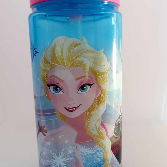 Disney Frozen Water/Juice Bottle Anna and Elsa, Kristof, Olaf, Sven - Picture 1 of 6